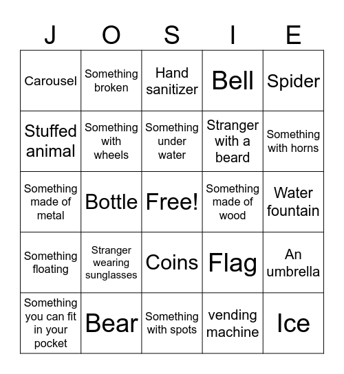 Happy Birthday Bingo Card