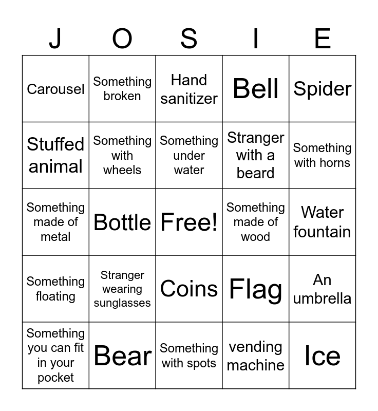 Happy Birthday Bingo Card