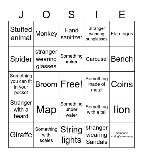 Happy Birthday Bingo Card