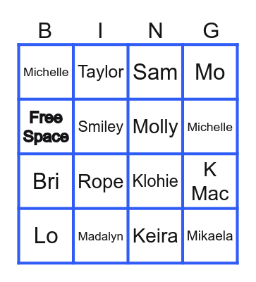 Elite Diamonds Gala Bingo Card