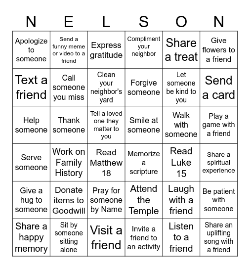 99 + 1 BIRTHDAY WISH Bingo Card