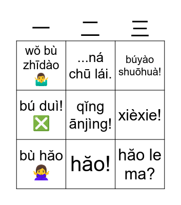 Classroom formulaic language Bingo Card