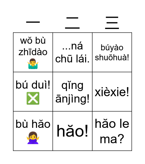 Classroom formulaic language Bingo Card