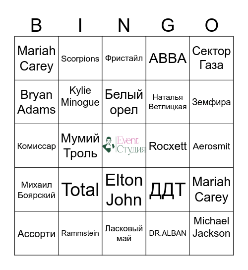 Bingo party от Кристины Подберецкой Bingo Card