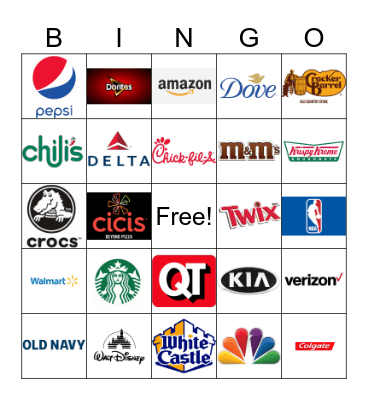 LOGO BINGO! Bingo Card