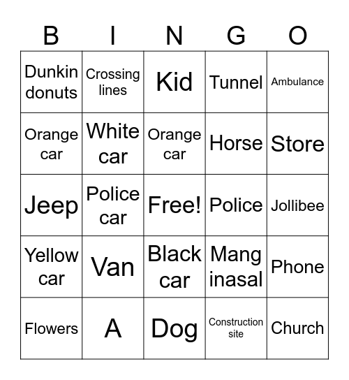 manasanas Bingo Card