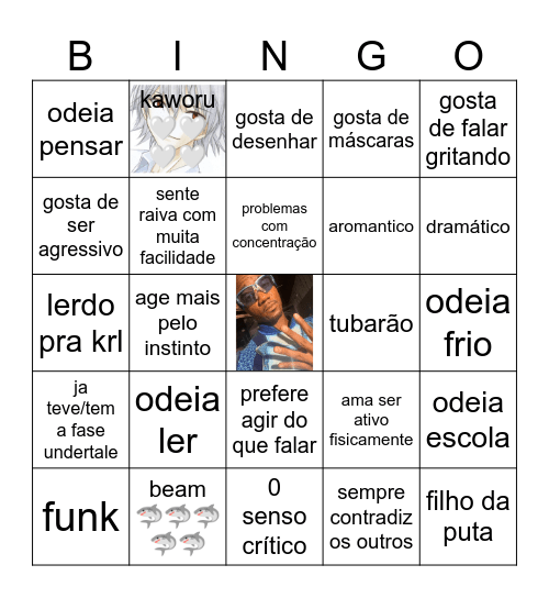 sharkfiendbr Bingo Card