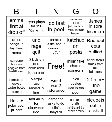 the trials of 2nd grade part 2 Bingo Card