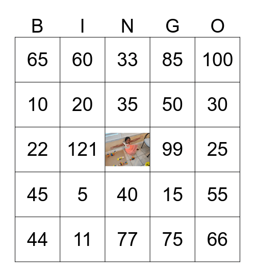 MULTIPLICATION FACTS OF 5,10, 11 Bingo Card