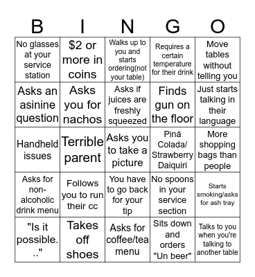 Summer Garden 2016 Bingo Card