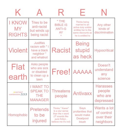 Bingo Card