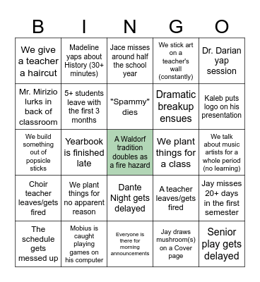 DMHS 2024-2025 BINGO Card