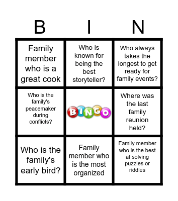 Samir's Birthday Bingo Card