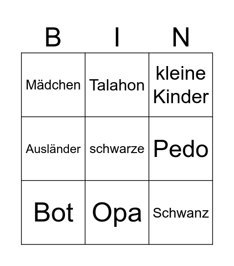 ome Bingo Card