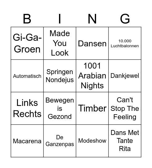 Untitled BinJ Bingo Card