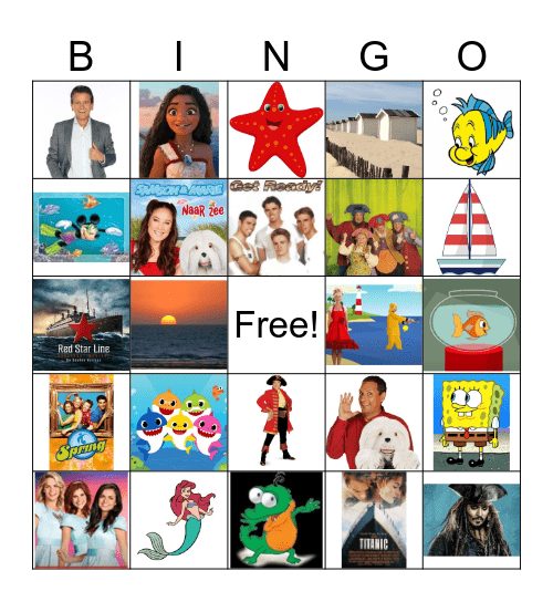 Onderwaterwereld bingo Card