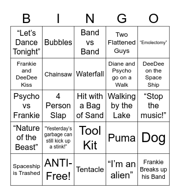 Voyage of the Rock Aliens - Round 3 Bingo Card