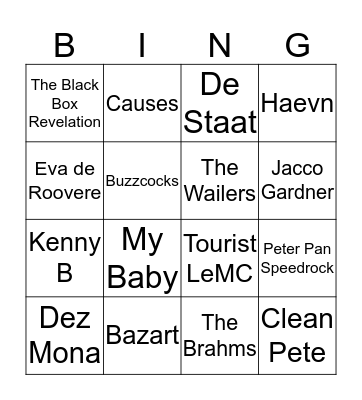 Mezz Bingo Card