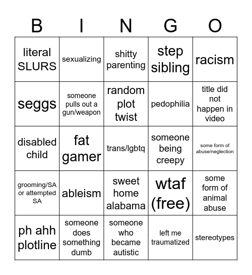 tomorrows teachings D: Bingo Card