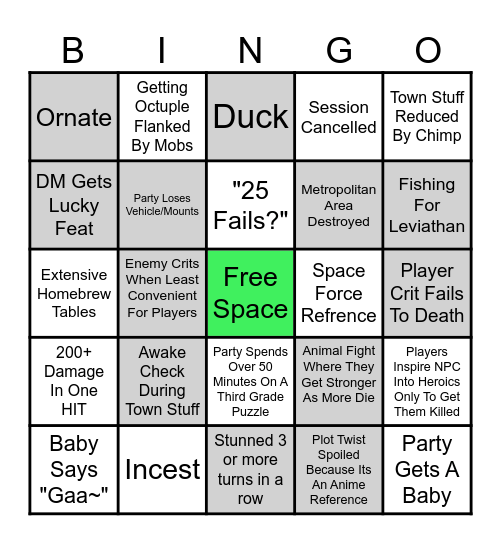 Pranav Campaign Bingo Card