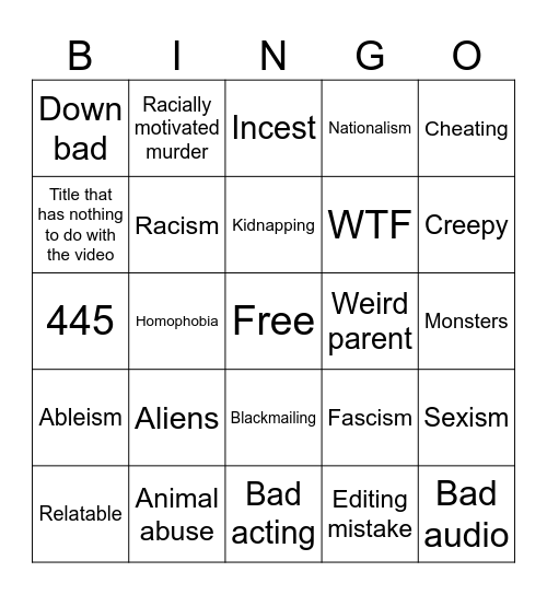 A Tomorrow's Teachings bingo card Bingo Card