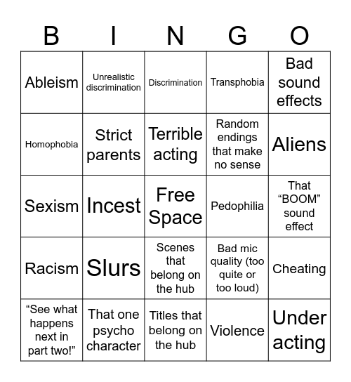 Tomorrow’s Teachings Bingo Card
