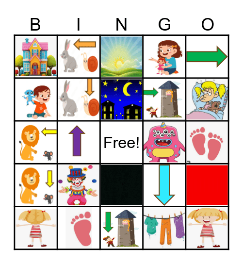 DR SEUSS THE FOOT VOCAB Bingo Card