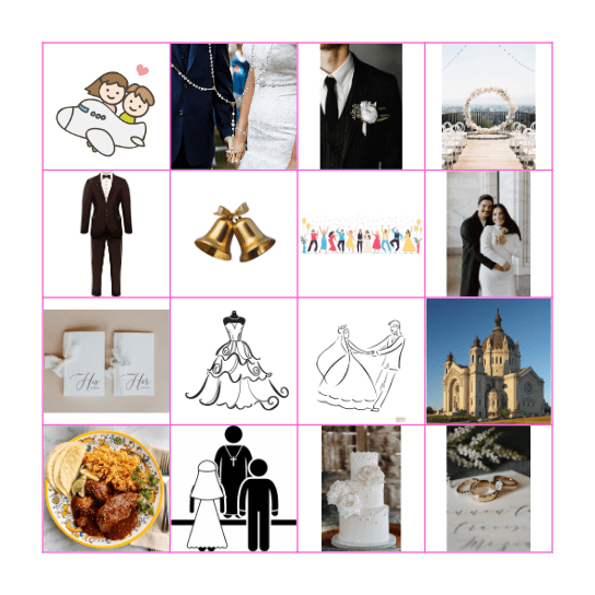 Bingo de Boda Bingo Card