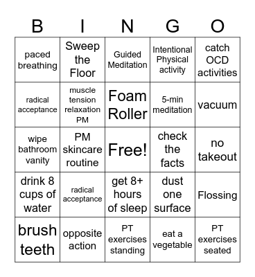 JM Bingo Card