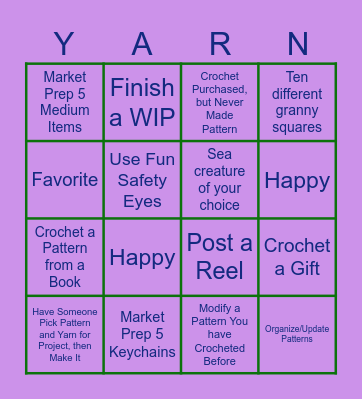 Crochet Bingo Card