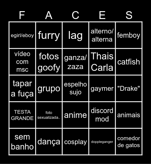 DISCORD BINGO Card