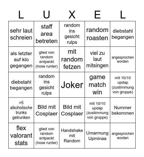 KAIZOKU Bingo Card
