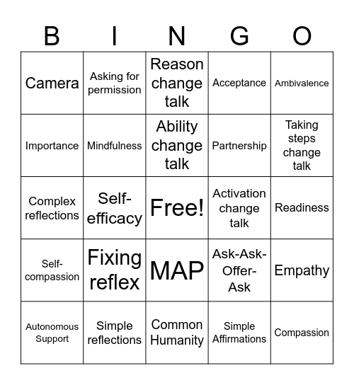 MI BINGO Card