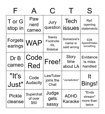 EDB LIVE Bingo Card