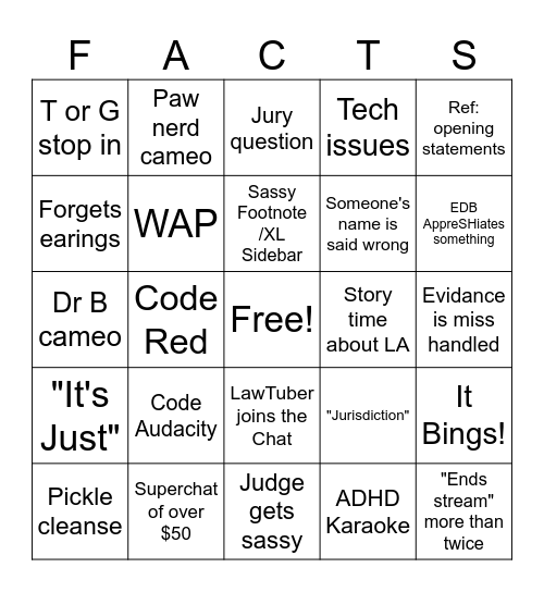 EDB LIVE Bingo Card