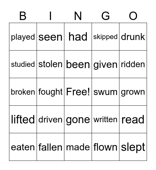 Have you ever bingo Card