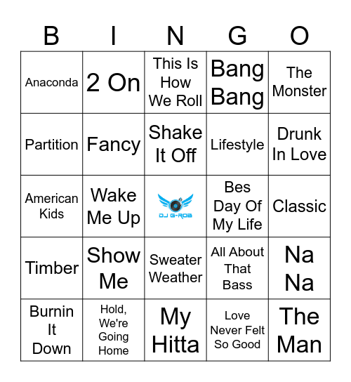 Songs That Turned 10 In 24 Bingo Card