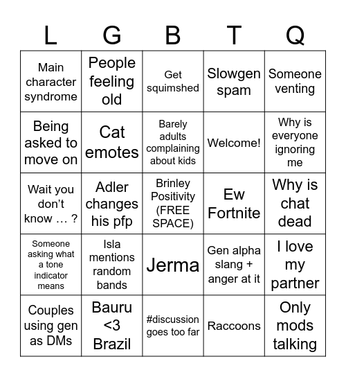 Spectrum Bingo V3 Bingo Card