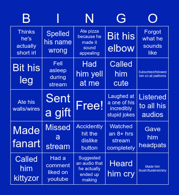 ABAZORVA Bingo Card