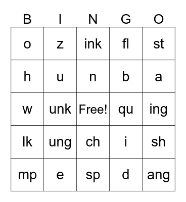 What Says? Bingo Card