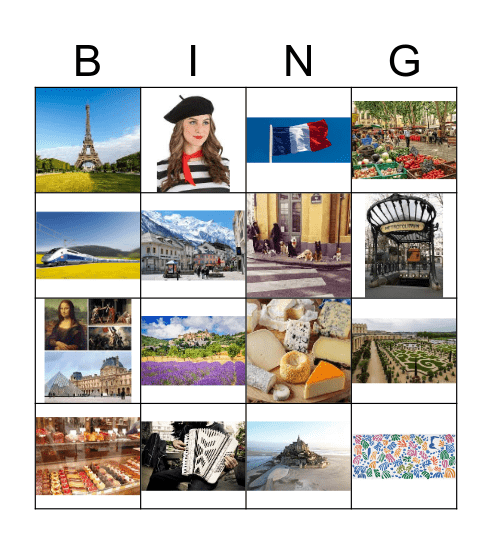 La France Bingo Card