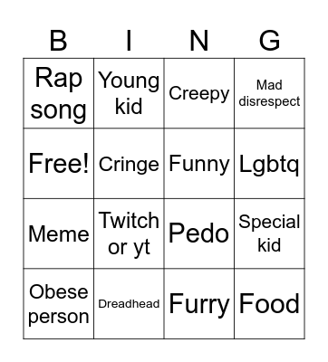 Ig bingo Card