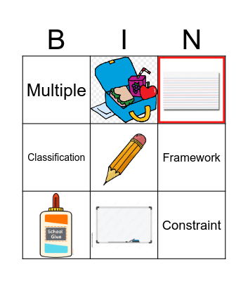 FIRST DAY BINGO Card