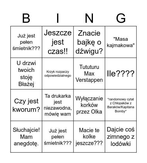 Diakonia Bingo Card