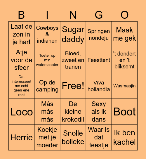 Wij houden van Holland! Bingo Card