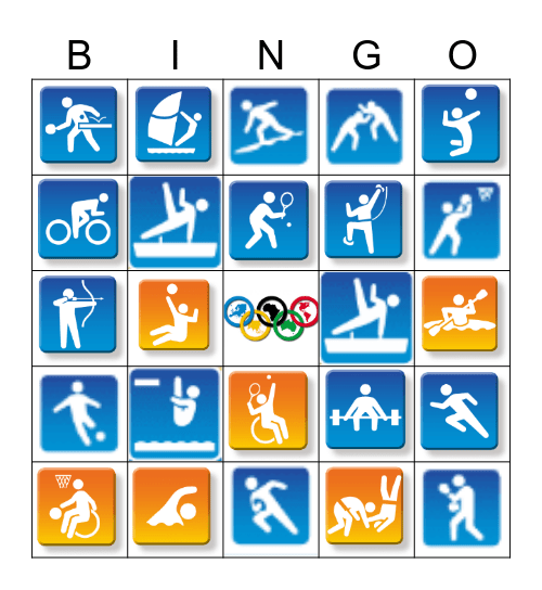 Frontline Services Olympics Bingo Card