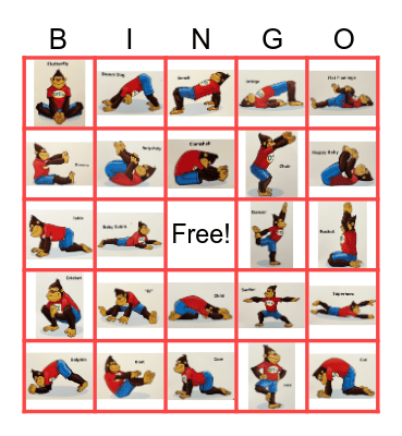 Yoga Bingo! Bingo Card