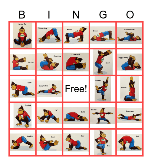 Yoga Bingo! Bingo Card