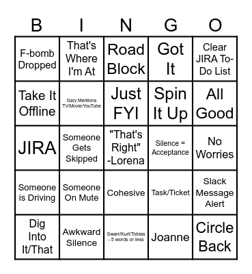 This Meeting Could've Been a Fist Fight Bingo Card