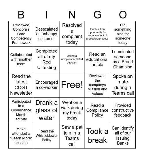 Bingo 2024 Bingo Card